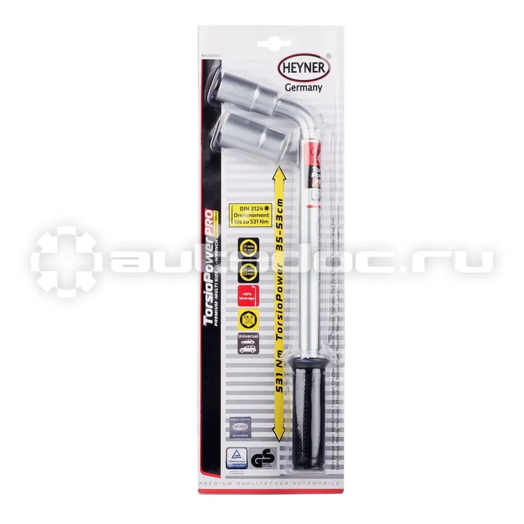 HEYNER 417100 Ключ баллонный телескопический