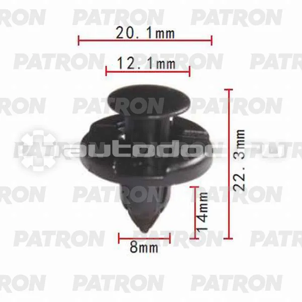 PATRON Клипса пластмассовая