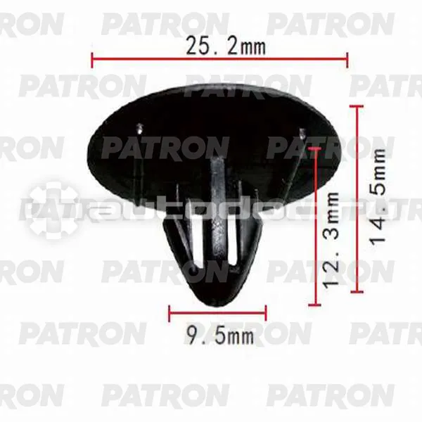 PATRON Клипса пластмассовая