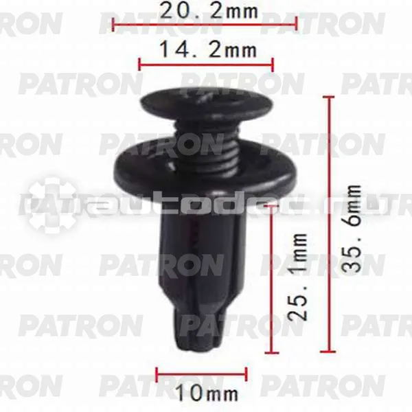 PATRON Клипса пластмассовая