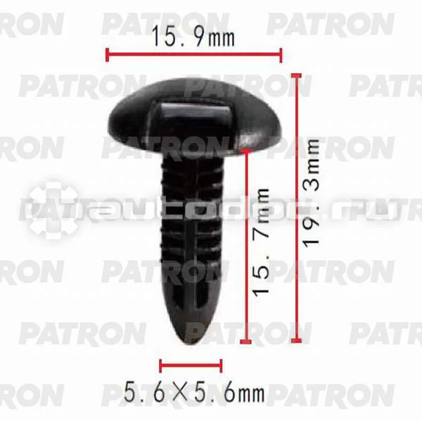 PATRON Клипса пластмассовая