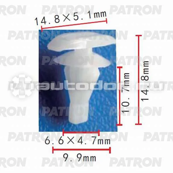 PATRON Клипса пластмассовая