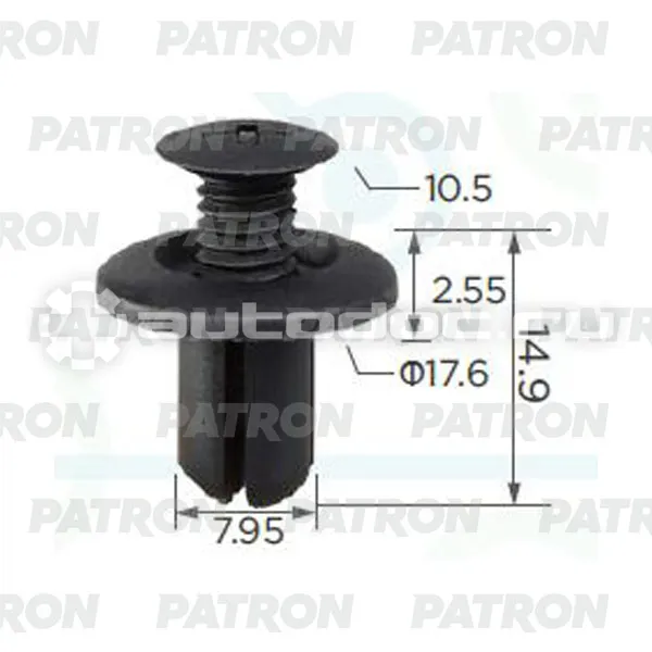 PATRON Клипса пластмассовая
