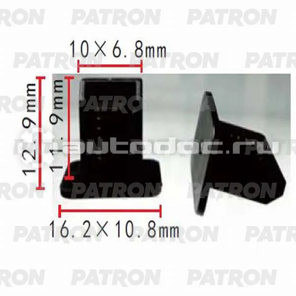 PATRON Клипса пластмассовая