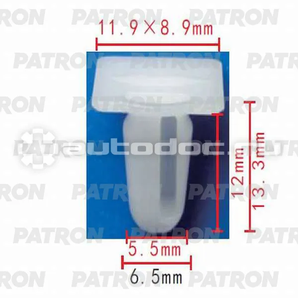 PATRON Клипса пластмассовая