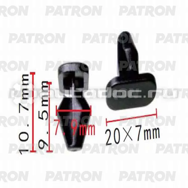 PATRON Клипса пластмассовая