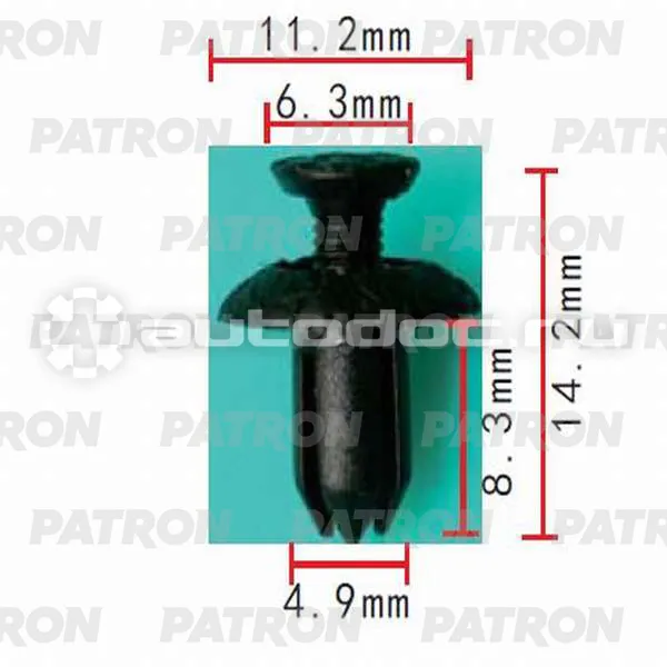 PATRON Клипса пластмассовая