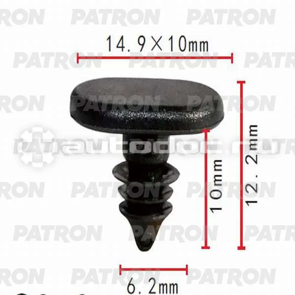 PATRON Клипса пластмассовая
