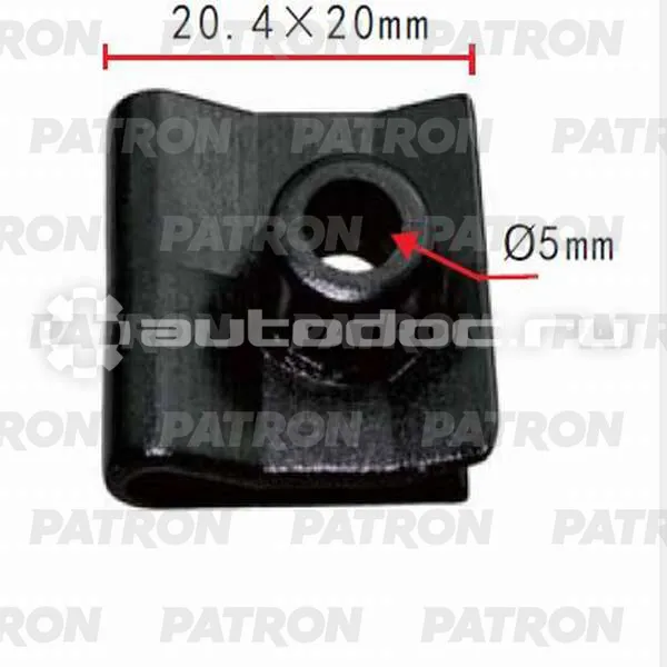 PATRON Клипса пластмассовая