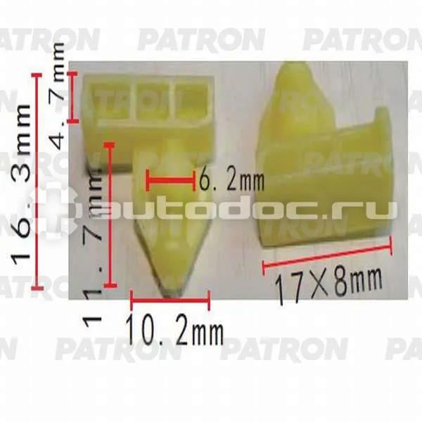 PATRON Клипса пластмассовая