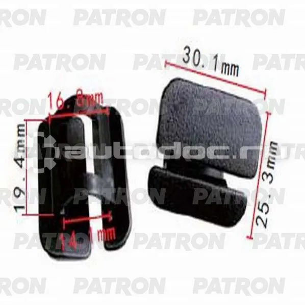 PATRON Клипса пластмассовая