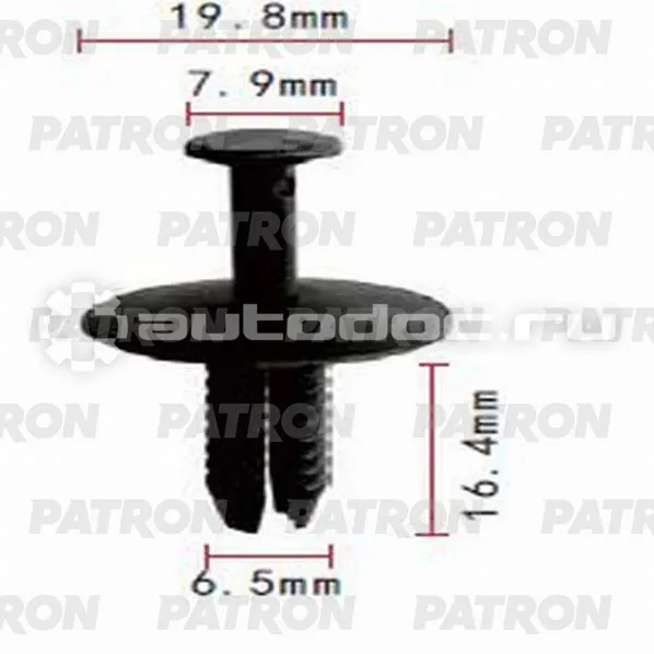 PATRON Клипса пластмассовая