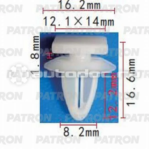 PATRON Клипса пластмассовая