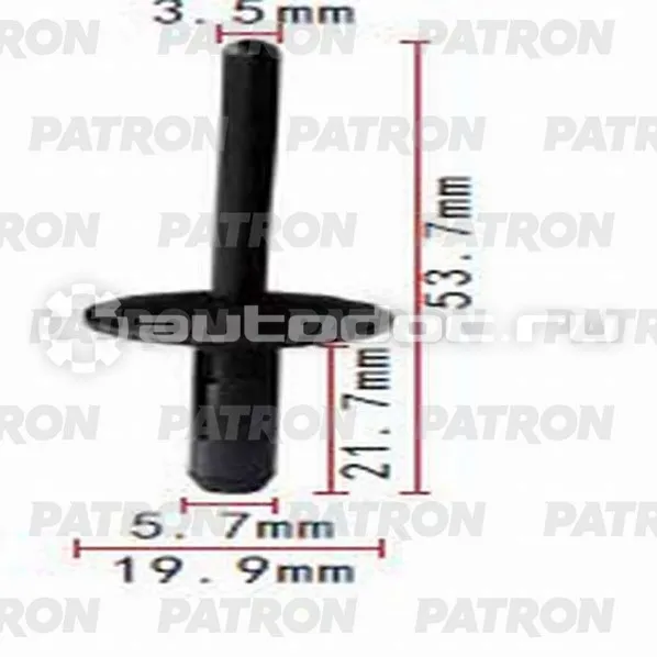 PATRON Клипса пластмассовая