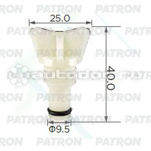 PATRON Клипса пластмассовая