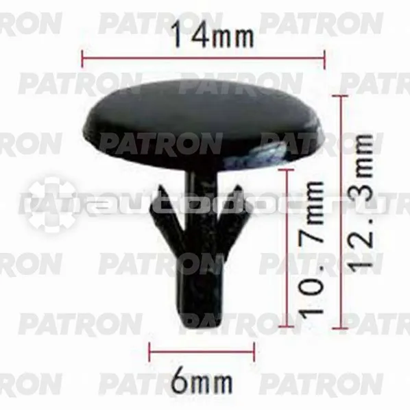 PATRON Клипса пластмассовая