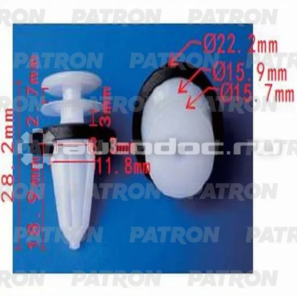 PATRON Клипса пластмассовая