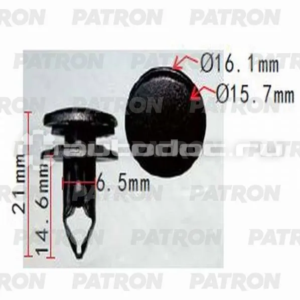 PATRON Клипса пластмассовая