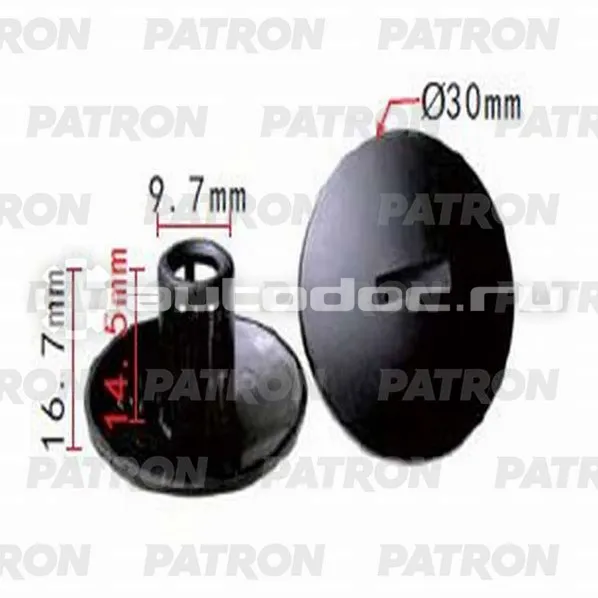 PATRON Клипса пластмассовая