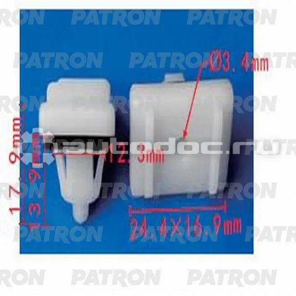 PATRON Клипса пластмассовая