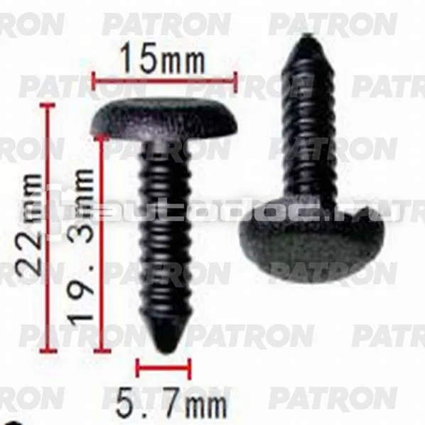 PATRON Клипса пластмассовая