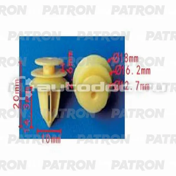 PATRON Клипса пластмассовая