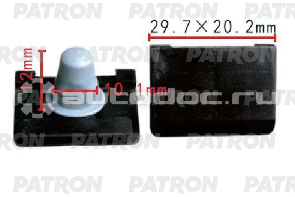 PATRON Клипса пластмассовая