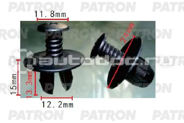 PATRON Клипса пластмассовая