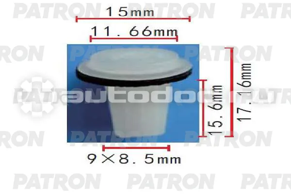 PATRON Клипса пластмассовая