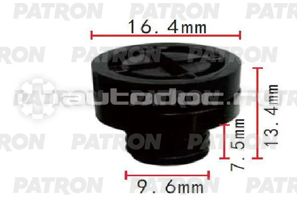 PATRON Клипса пластмассовая