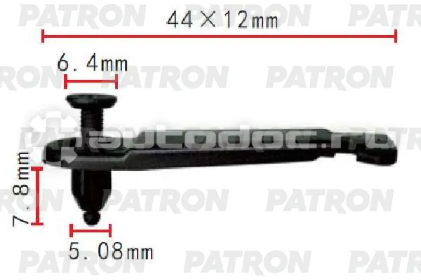 PATRON Клипса пластмассовая
