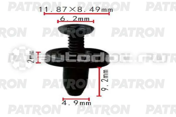 PATRON Клипса пластмассовая