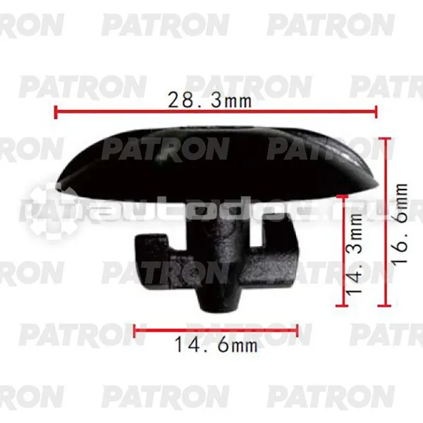 PATRON Клипса пластмассовая