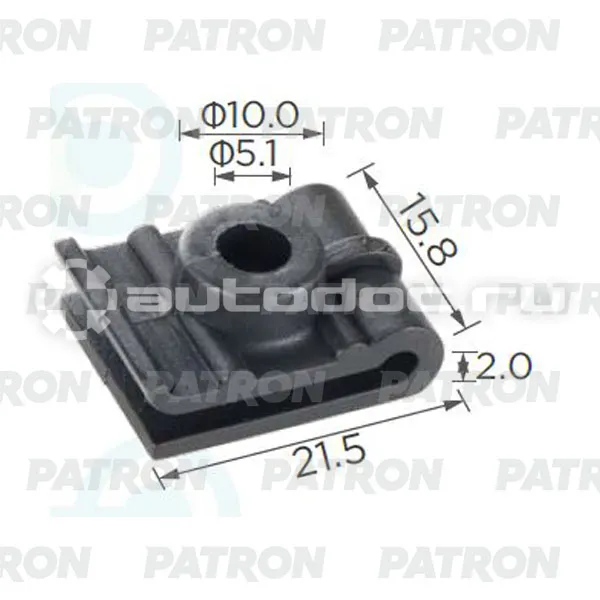 PATRON Клипса пластмассовая