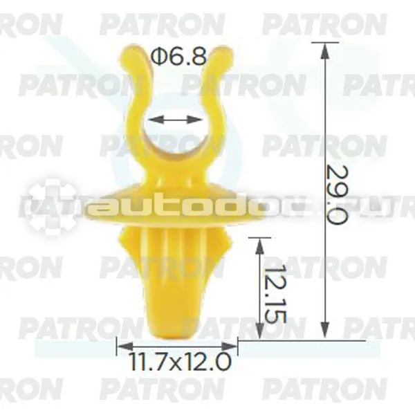 PATRON Клипса пластмассовая