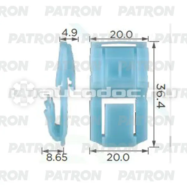 PATRON Клипса пластмассовая