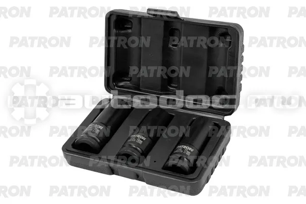 PATRON Набор головок ударных глубоких тонкостенных