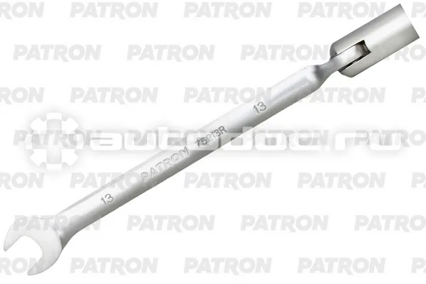 PATRON P-75213R Ключ рожково-торцевой шарнирный