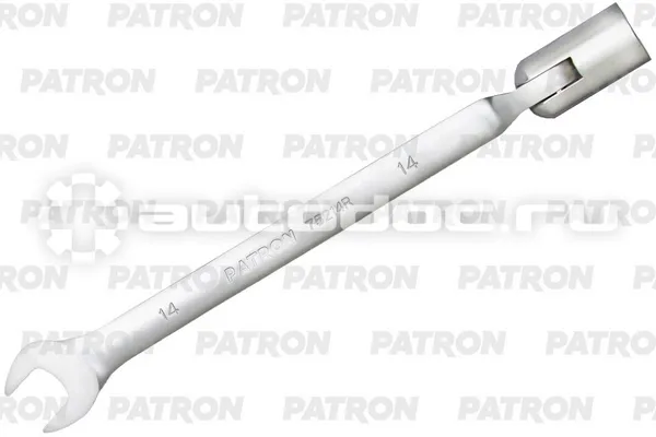 PATRON P-75214R Ключ рожково-торцевой шарнирный