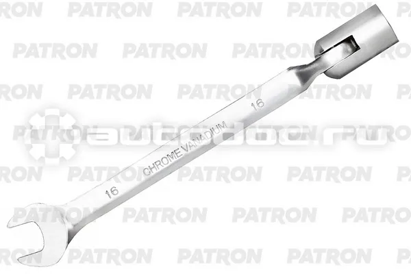 PATRON P-75216R Ключ рожково-торцевой шарнирный
