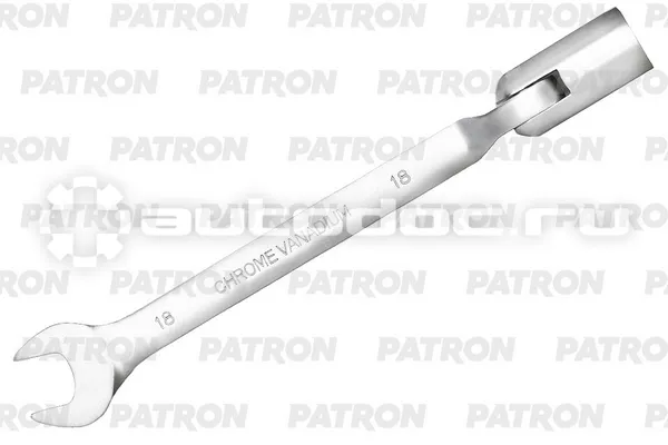 PATRON P-75218R Ключ рожково-торцевой шарнирный