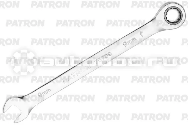 PATRON P-75709 Ключ комбинированный трещоточный
