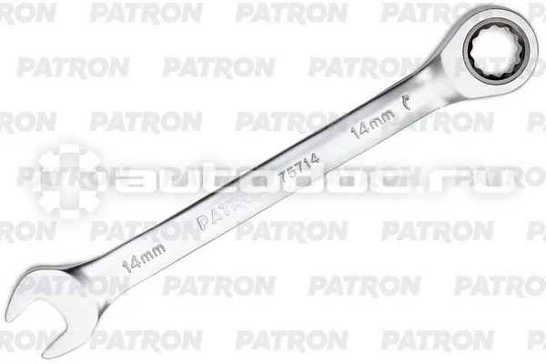 PATRON P-75714 Ключ комбинированный трещоточный