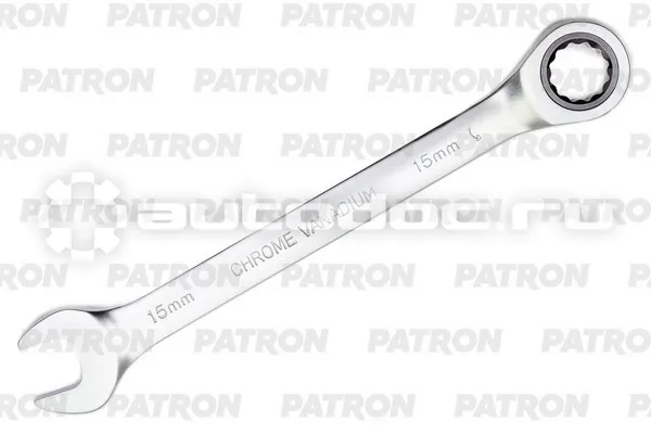 PATRON P-75715 Ключ комбинированный трещоточный