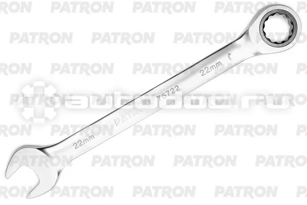 PATRON P-75722 Ключ комбинированный трещоточный