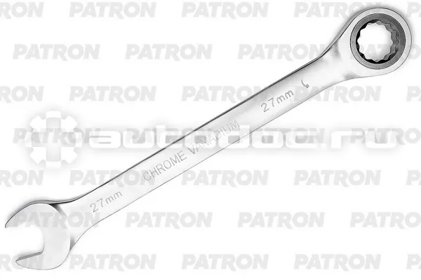 PATRON P-75727 Ключ комбинированный трещоточный