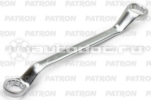 PATRON P-7583641 Ключ накидной изогнутый на 45 градусов