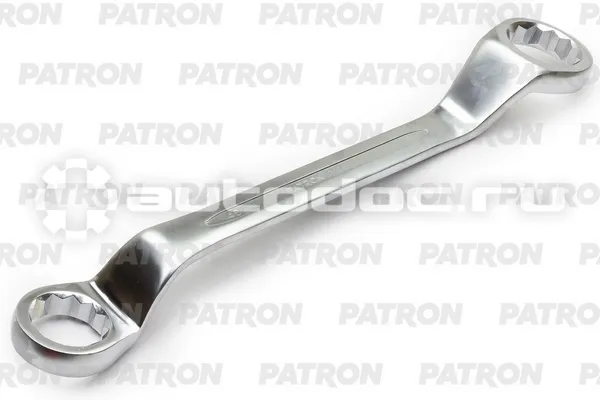 PATRON P-7584650 Ключ накидной изогнутый на 45 градусов