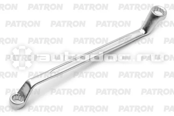 PATRON P-7590911 Ключ накидной изогнутый на 75 градусов