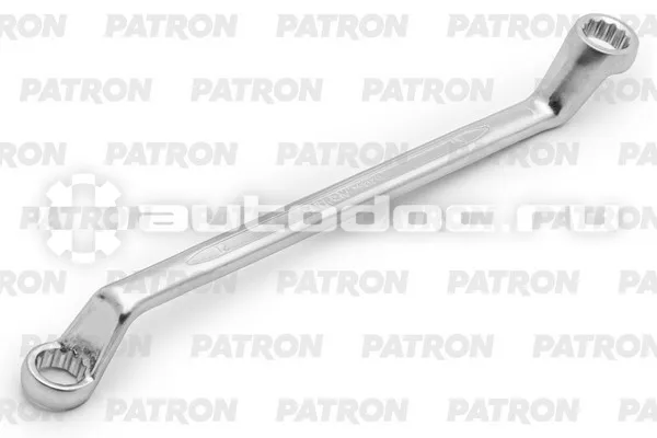 PATRON P-7591213 Ключ накидной изогнутый на 75 градусов